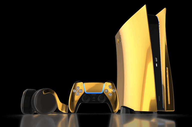 GOLDGENIE’den 24 ayar ALTIN PLAYSTATION PS5 Goldgenie, PlayStation PS5'in 24 ayar altın