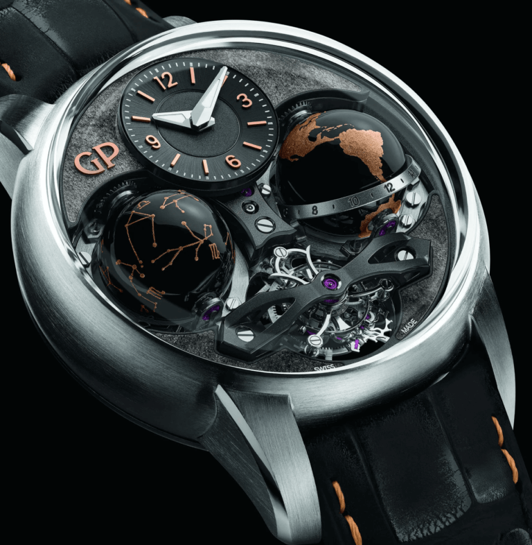 GIRARD-PERREGAUX, COSMOS SAATİNİN MODELLERİNİ SUNUYOR. Times de Luxe